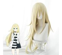 LINLINCD Cosplay Wig Rachel Gardner Wigs Anime Angel of Death Cosplay Wig Synthetic 90 cm Blonde Women Hair Ray Angel of Death Cosplay Wig Kuzb461