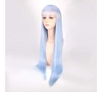 LINLINCD Cosplay Wig Re: Life in a World Other Than Zero Rem Long Straight Light Blue Cosplay Wig 80 cm 31.5 Inches Anime Costume Party Synthetic Hair Wig Only