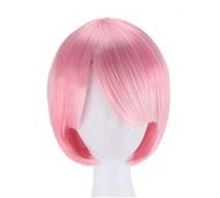 LINLINCD Cosplay Wig Rem Ram Wig Cosplay Costume Re: Life in a World Other Than Zero Halloween Short Pink Blue Synthetic Hair Women Wigs Pink
