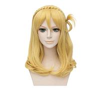 LINLINCD Cosplay Wig Sunshine Mari Ohara Wig Love Live Aqours Women Synthetic Hair Halloween Party Cosplay Costume Wigs Anime LoveLive + Wig Cap Love Live