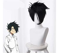LINLINCD Cosplay Wig The Promised Neverland Norman Cosplay Wig Yakusoku No Neverland Cosplay Hair Headwear Halloween Cosplay Costume Accessory