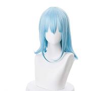 LINLINCD Cosplay Wig This Time I Was Reborn as a Slime Cosplay Wig Rimuru Tempest Long Blue Hair Role Play Tensei Shitara Slime Datta Ken One Size Sky Blue
