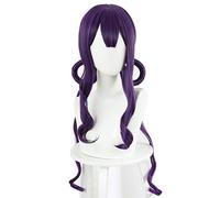 LINLINCD Cosplay Wig Toilet Tied Hanako-Kun Aoi Akane Wig 60 cm Long Curly Wavy Cosplay Wigs Halloween Carnival Costume Party Wig Purple Anime Wig Aoi Akane