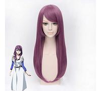 LINLINCD Cosplay Wig Tokyo Ghoul Guru Rize Kamishiro Long Wave Purple Heat Resistant Synthetic Hair Anime Costume Cosplay Wigs + Wig Cap