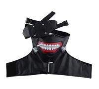 LINLINCD Cosplay Wig Tokyo Ghoul Kaneki Ken Wig Short Straight Silver Grey Synthetic Hair Cosplay Anime Wigs Heat Resistant Fibre + Wig Cap Mask