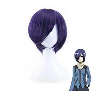 LINLINCD Cosplay Wig Tokyo Ghoul Touka Kirishima Cosplay Wig Kirishima Toka Women Short Synthetic Hair Halloween Costume Wigs + Wig Cap