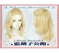 LINLINCD Cosplay Wig Tokyo Mew Mew Manga Minto Aizawa Cosplay Wig Hairwear Blue Short Wig Heat Resistant + Cap + Track Orange