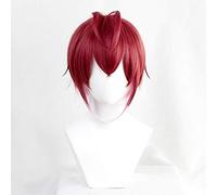 LINLINCD Cosplay Wig Twisted Wonderland Puzzle Rose Hearts Cosplay Wig Hair Synthetic Halloween Unisex Role Play Props Free Wig Cap as Photo