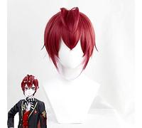 LINLINCD Cosplay Wig Twisted Wonderland Wig Puzzle Rose Hearts Cosplay Wig Red Queen Hair Purple Alice Synthetic Halloween Unisex Role Play Wigs
