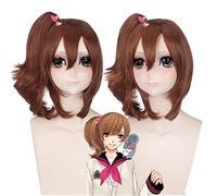 LINLINCD Cosplay Wig Women's Brothers Conflict Ema Asahina Hinata Wigs Long Heat Resistant Synthetic Hair Cosplay Wigs with Ponytail