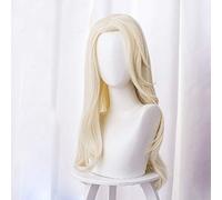 LINLINCD Elsa Anna Kristoff Cosplay Wig Snow Queen Princess Cosplay Wig Heat Resistant Synthetic Hair Cosplay Wigs + Wig Cap Elsa