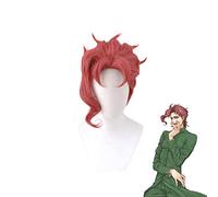 LINLINCD JOJO Cosplay Wig Kakyoin Noriaki Kakyouin Wig Cosplay Costume JOJOs Bizarre Adventure Heat Resistant Synthetic Hair Carnival Party Wigs