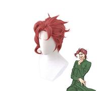 LINLINCD JOJO Cosplay Wig Kakyoin Noriaki Kakyouin Wig Cosplay Costume JOJOs Bizarre Adventure Heat Resistant Synthetic Hair Party Role Play Wigs