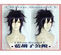 LINLINCD JoJos Cosplay Wig Bizarre Adventure Narancia Ghirga Cosplay Wig Narancia Ghirga Role Play Black Purple Styled Hair One Size Narancia
