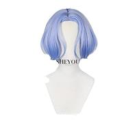 LINLINCD - Langa Cosplay Wig SK8 Infinity Cosplay Blue Short Men's Wigs Medium Part Mullet Heat Resistant Synthetic Hair + Wig Cap