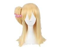 LINLINCD -Lucy Heartfilia Cosplay Wig Fairy Tail Cosplay Women Yellow Wig Cosplay Anime Cosplay Wigs Heat Resistant Synthetic Wigs