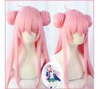 LINLINCD Matsuzaka Satou Cosplay Wig Happy Sugar Life Cosplay Wigs 80 cm Long Straight Heat Resistant Synthetic Hair for Women Girls Anime Wig Pink Matsuzaka Satou