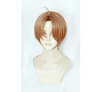 LINLINCD Sarazanmai Enta Jinnai Cosplay Wig Light Short Heat Resistant Synthetic Hair Cosplay Wigs + Glasses + Wig Cap Only Wig
