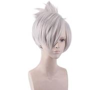 LINLINCD -Wig Anime Cosplay Wig for Anime Wigs Cosplay Christmas Cos Wig LOL Banished Blade Raven Silver Grey Anime Wig