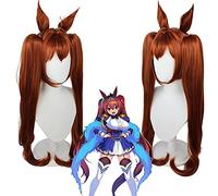 LINLINCD -Wig Anime Cosplay Wig for Game Pretty Derby Synthetic Hair Gradually Long Hair Adult Wigs with Free Wig Cap