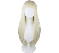 LINLINCD -Wig Anime Cosplay Wild Gambling Abyss Season 2 Yellow Spring Moon Rukina/Luna Cos Wig Milk Yellow Long-Term Fund Wholesale Light Gold Milk Yellow
