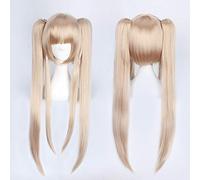 LINLINCD Yasuraoka Hanabi Kuzu no Honkai Cosplay Wig Costume Play Women Adults Red Purple Pink Blonde Wigs Halloween Anime Game Hair Blonde