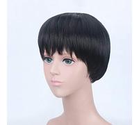 LINLINCD Yuri on ICE Cosplay Wig Katsuki Yuuri Victor Nikiforov Yuri Plisetsky Short Synthetic Hair Wigs for Men Perucas 30 cm Black