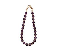 LinLinMalls Beaded mobile phone chain stone amethyst obsidian mobile phone lanyard natural rough stone (P68045 amethyst)