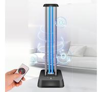 LINLIUA UV Light,Uv Ozone Germicidal Light,UV Disinfection Lamp with Control Timing,UV Light sanitizer, UVC Germicidal uv lamp, dust Mites,for Home,Kitchen, Baby Room,Office 65W B-With ozone