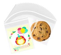 LINMAGCO 200 Pcs Cellophane Bags 4x5 Inches Self Adhesive, Clear Resealable Cookie Bags for Packaging for Gift Wrapping,Dessert,Bakery, Chocolate,Party Favo, Holiday Packaging