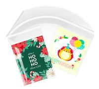 LINMAGCO 200 Pcs Clear Self-adhesive Bags, 5 X 7 Inch (12.7x17.78cm) Clear Self Sealing Display Bags, Good for Individual Cookies, Dessert,Decorative Wrappers, Party Favors, Candy and Mor