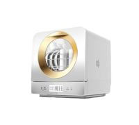 Linmeas-753 Dishwashers- Fully Automatic Countertop Dishwasher Household Small Desktop Installation-free On-Stop Smart Dishwasher Perfect for Home, Apartments & RVs