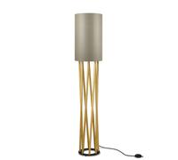 Linn High Oblique floor lamp Oak Natural/ bronze grey Maigrau - Linn High (O) 021401O0103