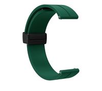 LinnaLove 16mm-20mm silicone Replacement watch band with Quick Release for Smart watch and id Bracelets-Green-1515-16