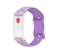 LinnaLove Personalized Medical Alert Bracelet for Men Women-Sport Stainless Steel Medical ID Bracelets Customized Engraved for Autism Allergy Diabetic Epilepsy, One Size, Silicone, no gemstone