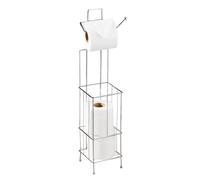 Linnea Toilet Roll Holder Store Chrome Wire Rounded Edges Lightweight Bath New