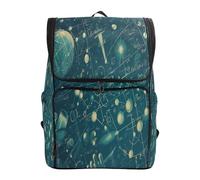 LINNIKEEEE Cartoon Abstract Math Formulas Bookbag Student Backpack Large Capacity Bag for Youth Girls Boys