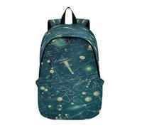 LINNIKEEEE Cartoon Abstract Math Formulas Lightweight Casual Travel Backpack Spacious Laptop Daypack with Padded Shoulder Straps for Boys Women