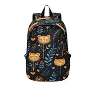 LINNIKEEEE Cute Cartoon Lions Lightweight Casual Travel Backpack Spacious Laptop Daypack with Padded Shoulder Straps for Boys Women