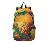 LINNIKEEEE Fiery Flame Mysterious Lightweight Casual Travel Backpack Spacious Laptop Daypack with Padded Shoulder Straps for Boys Women
