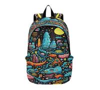 LINNIKEEEE Funny Cartoon Sea Lions Lightweight Casual Travel Backpack Spacious Laptop Daypack with Padded Shoulder Straps for Boys Women