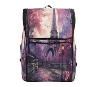 LINNIKEEEE London Sketchy Art Bookbag Student Backpack Large Capacity Bag for Youth Girls Boys