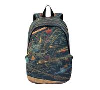 LINNIKEEEE Math Planets Space Cosmic Lightweight Casual Travel Backpack Spacious Laptop Daypack with Padded Shoulder Straps for Boys Women