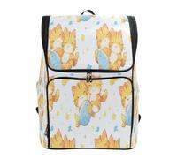 LINNIKEEEE Sleeping Cats Planets Stars White Bookbag Student Backpack Large Capacity Bag for Youth Girls Boys