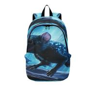 LINNIKEEEE Space Blue Tasmanian Lightweight Casual Travel Backpack Spacious Laptop Daypack with Padded Shoulder Straps for Boys Women