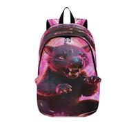 LINNIKEEEE Space Light Tasmanian Lightweight Casual Travel Backpack Spacious Laptop Daypack with Padded Shoulder Straps for Boys Women