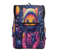 LINNIKEEEE Space Themed Doodles Bookbag Student Backpack Large Capacity Bag for Youth Girls Boys