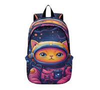 LINNIKEEEE Space Themed Doodles Lightweight Casual Travel Backpack Spacious Laptop Daypack with Padded Shoulder Straps for Boys Women