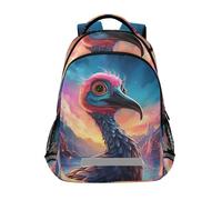 LINNIKEEEE Volcano Cool Bird Bookbag School Backpack for Students Spacious School Bag Durable for Boys Girls