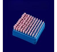 Linnkyfloa 100-Piece Wool Felt Polishing Drill Bit Assortment With Bullets Cylinder Heads For Metal, Jewelry, Jade, Fits Rotary Tools With 1/8-Inch Spindle